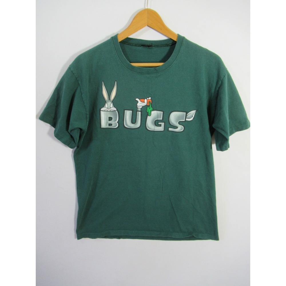 Vtg Distressed Looney Tunes Bugs Bunny Double Sided T Shirt Men Single Stitch